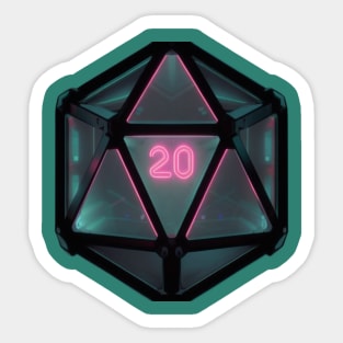 Sci-Fi D20 Style 1 Sticker